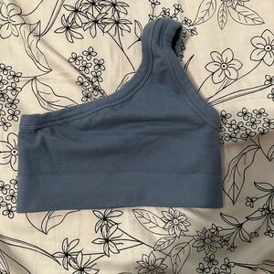 Gymshark Ribbed Cotten seamless one shoulder bra